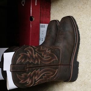 Wolverine Rancher Square Toe Wellington Work Boots Men's Size 8.5 NEW WITH BOX